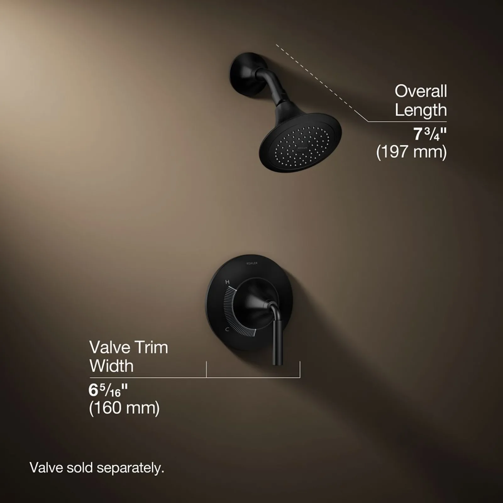 Rite-Temp® shower trim kit, 2.5 gpm^Kohler
