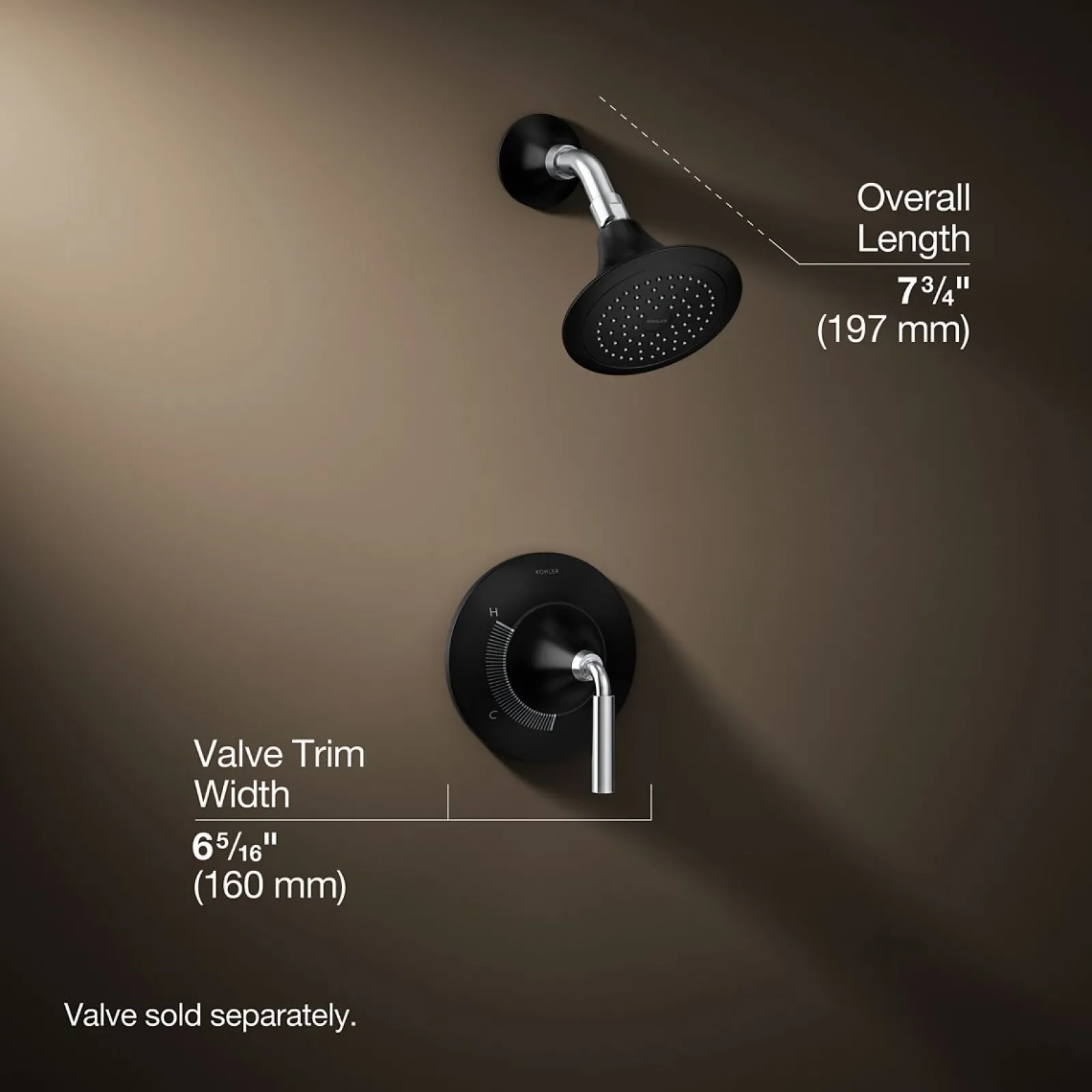 Rite-Temp® shower trim kit, 2.5 gpm^Kohler