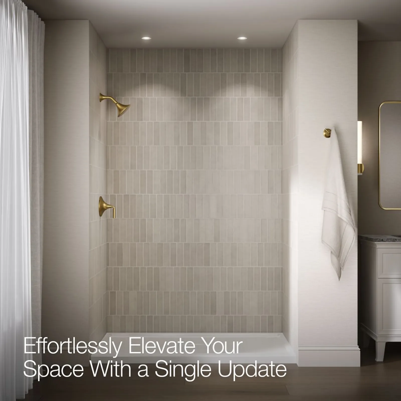 Rite-Temp® shower trim kit, 2.5 gpm^Kohler
