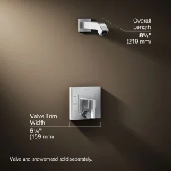 Rite-Temp® shower trim kit with push-button diverter, without showerhead^Kohler Best