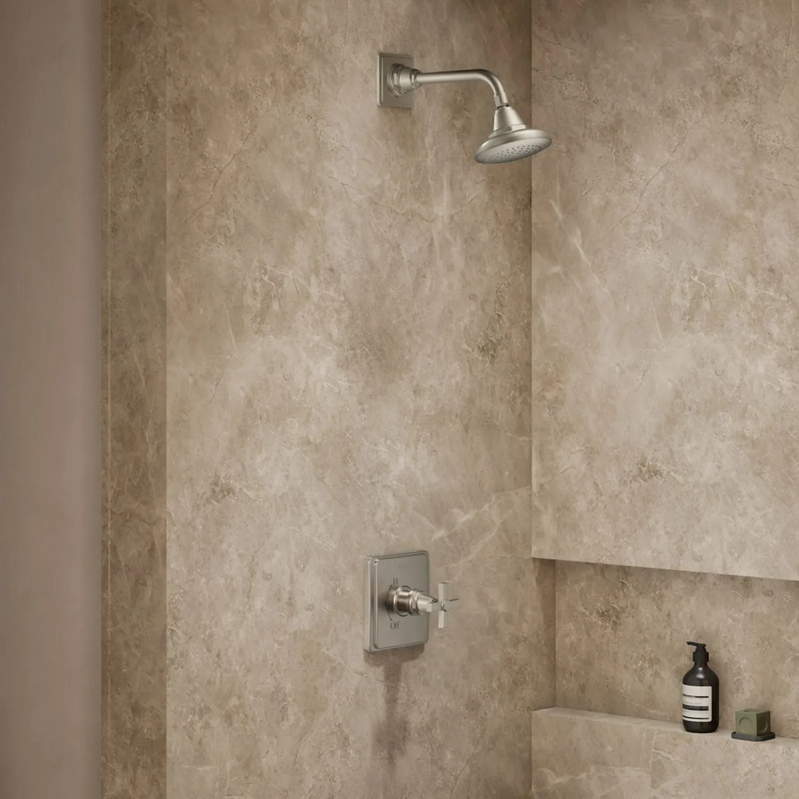 Rite-Temp® shower trim kit with cross handle, 2.5 gpm^Kohler Clearance