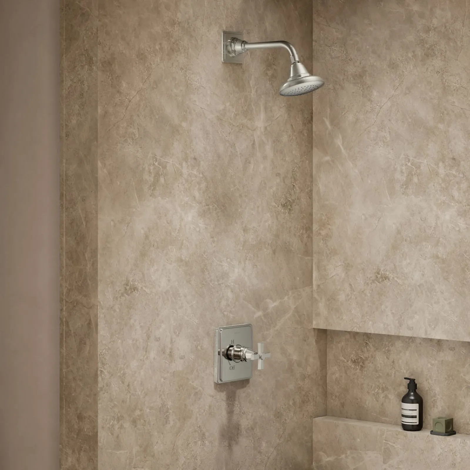 Rite-Temp® shower trim kit with cross handle, 2.5 gpm^Kohler Clearance