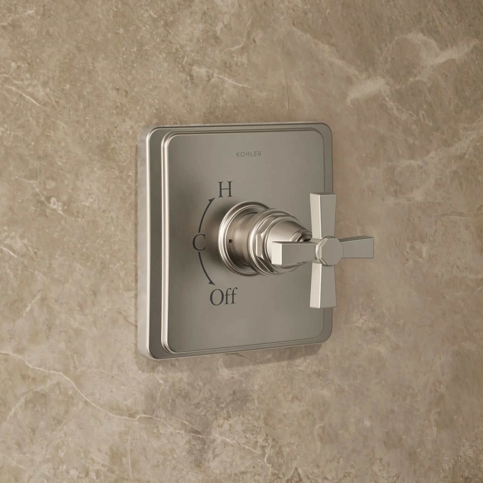 Rite-Temp® shower trim kit with cross handle, 2.5 gpm^Kohler Clearance