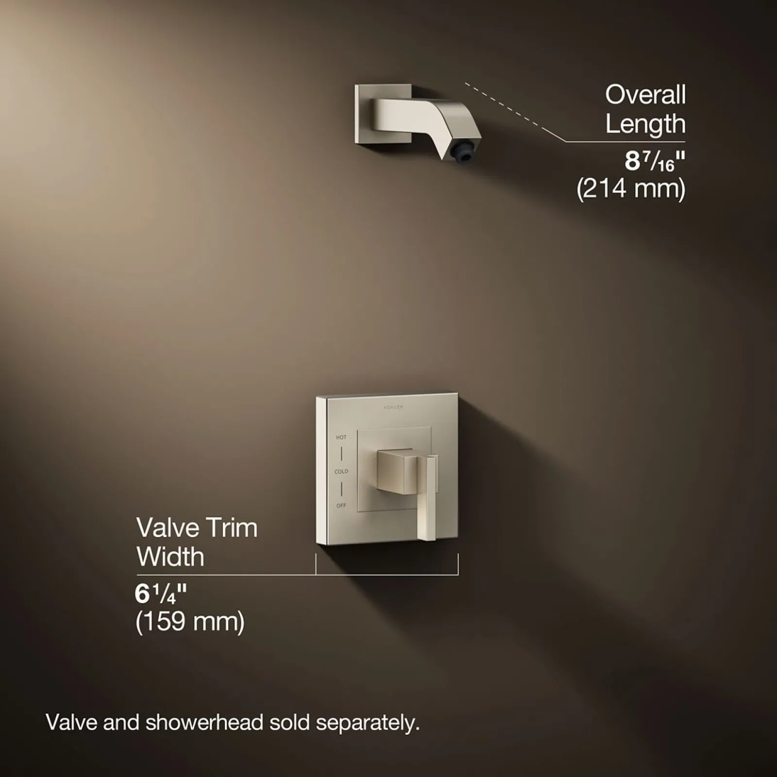 Rite-Temp® shower trim kit, without showerhead^Kohler Outlet