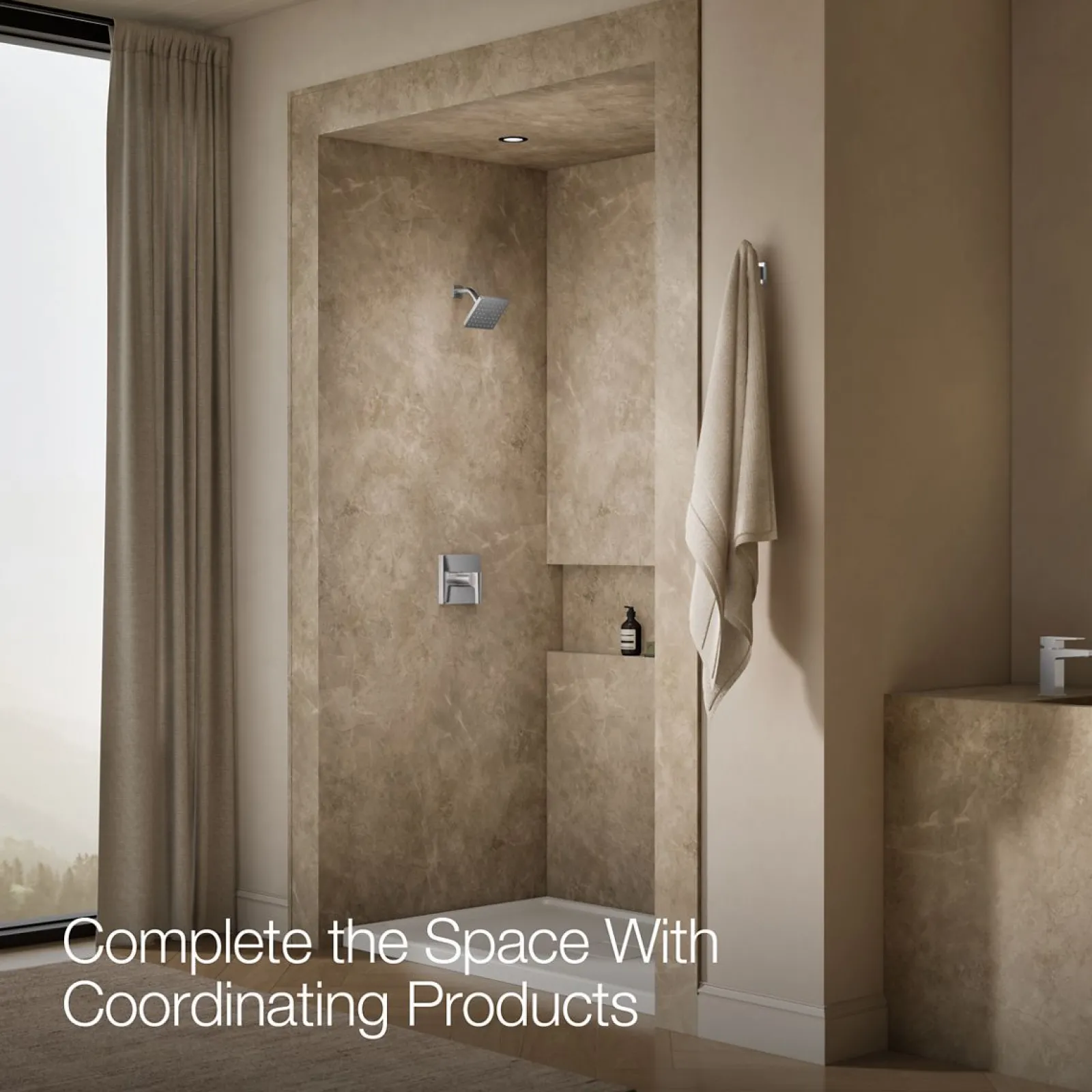 Rite-Temp® shower trim kit, without showerhead^Kohler Best