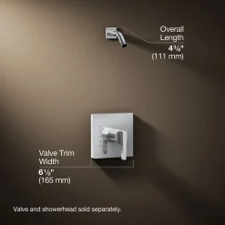 Rite-Temp® shower trim kit, without showerhead^Kohler Best