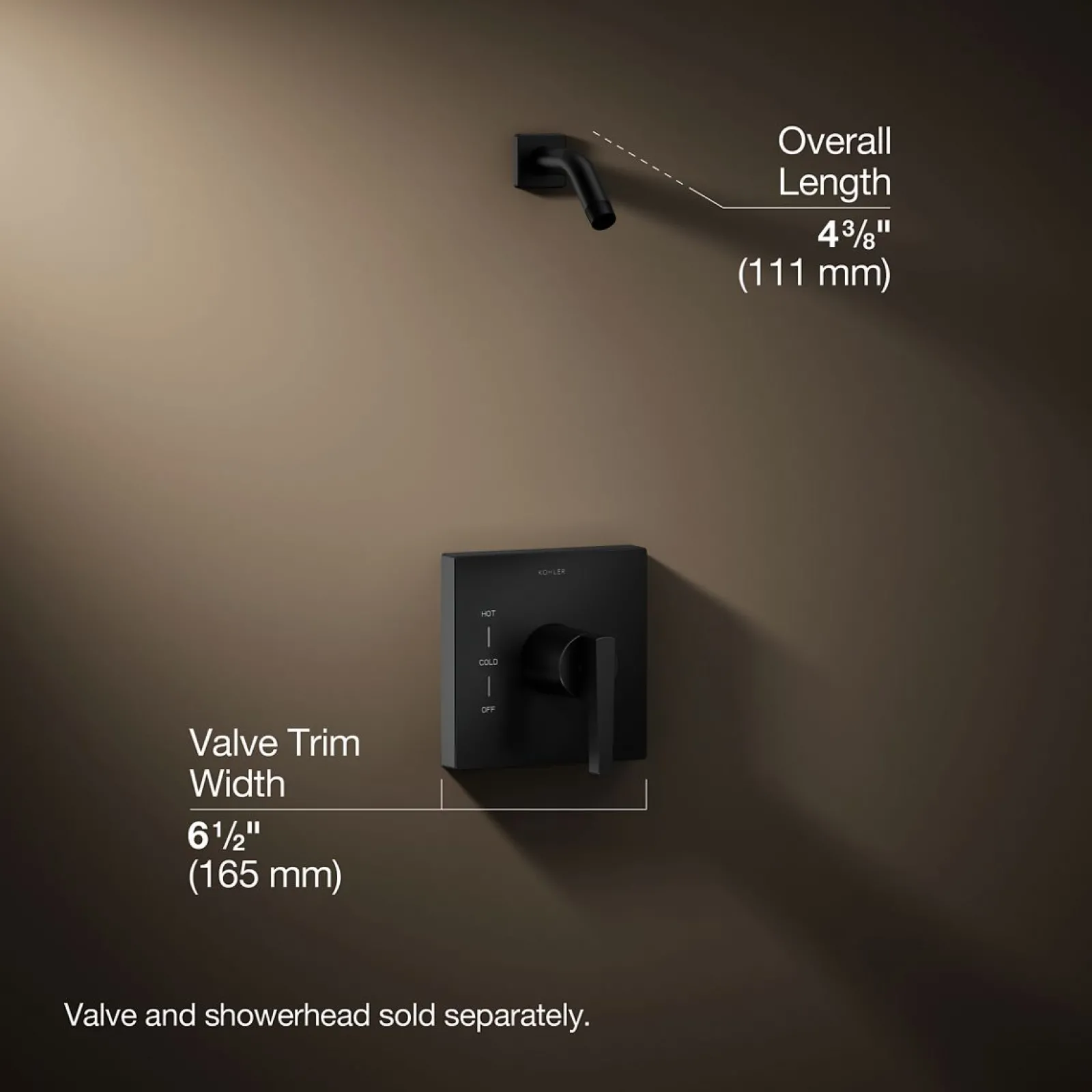 Rite-Temp® shower trim kit, without showerhead^Kohler Best