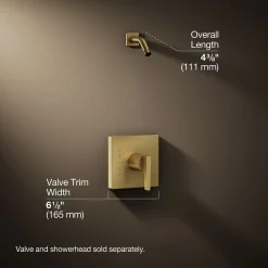 Rite-Temp® shower trim kit, without showerhead^Kohler Best