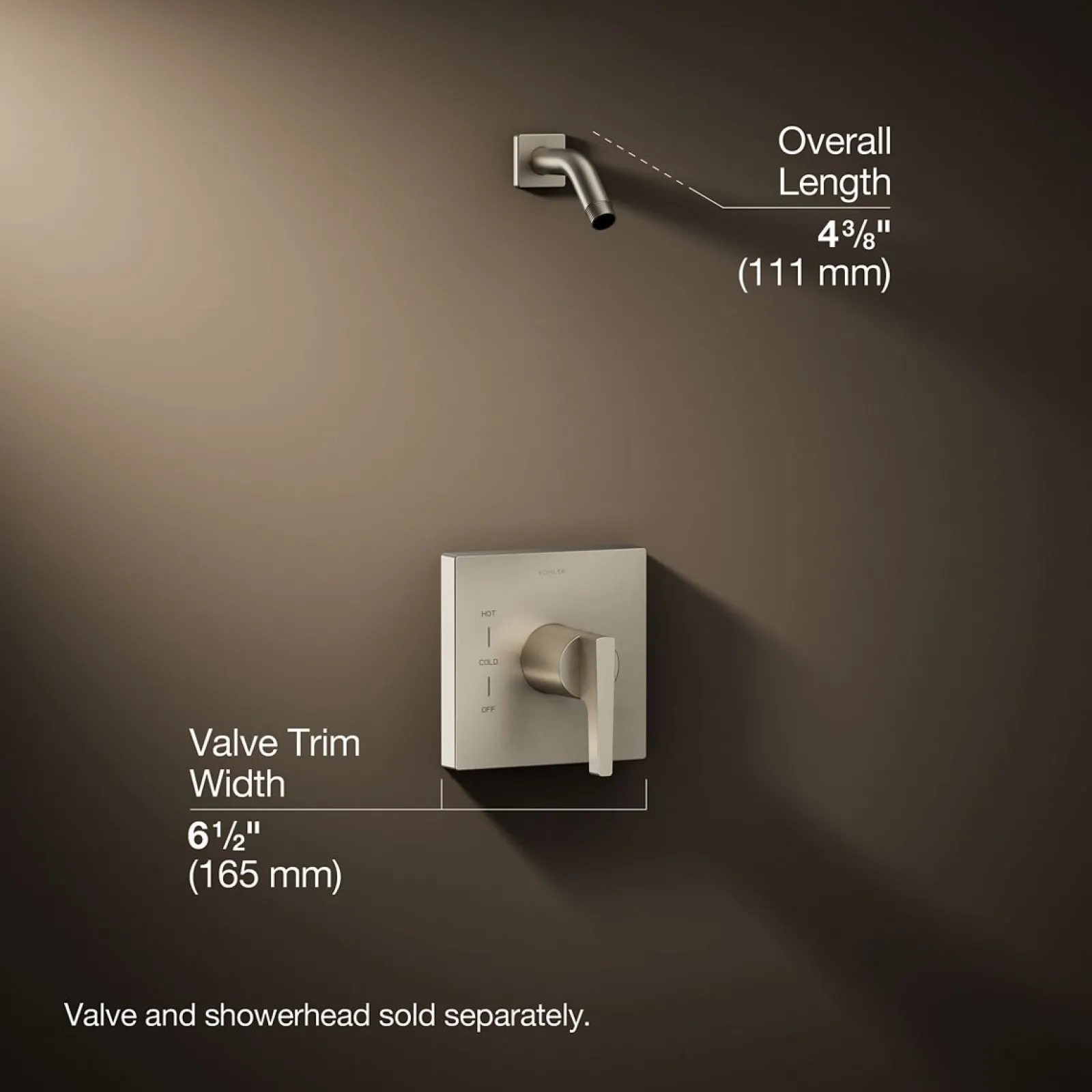 Rite-Temp® shower trim kit, without showerhead^Kohler Best