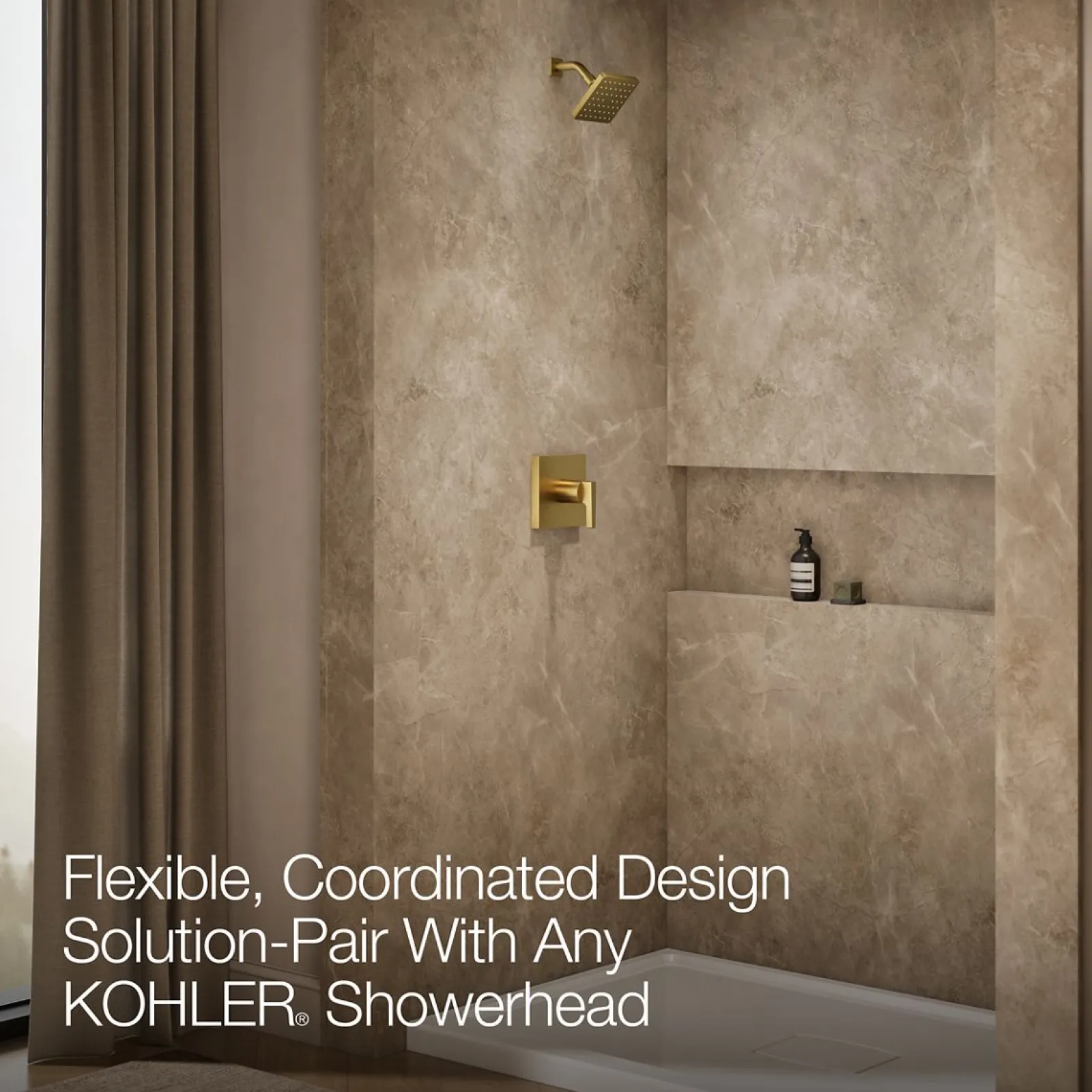 Rite-Temp® shower trim kit, without showerhead^Kohler Best
