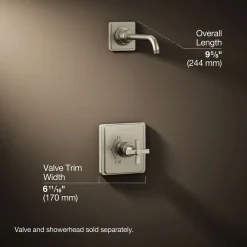 Rite-Temp® shower trim kit with cross handle, without showerhead^Kohler Outlet