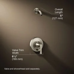 Rite-Temp® shower trim kit with push-button diverter, without showerhead^Kohler Outlet