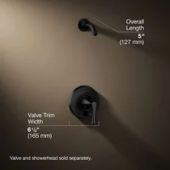 Rite-Temp® shower trim kit with push-button diverter, without showerhead^Kohler Outlet