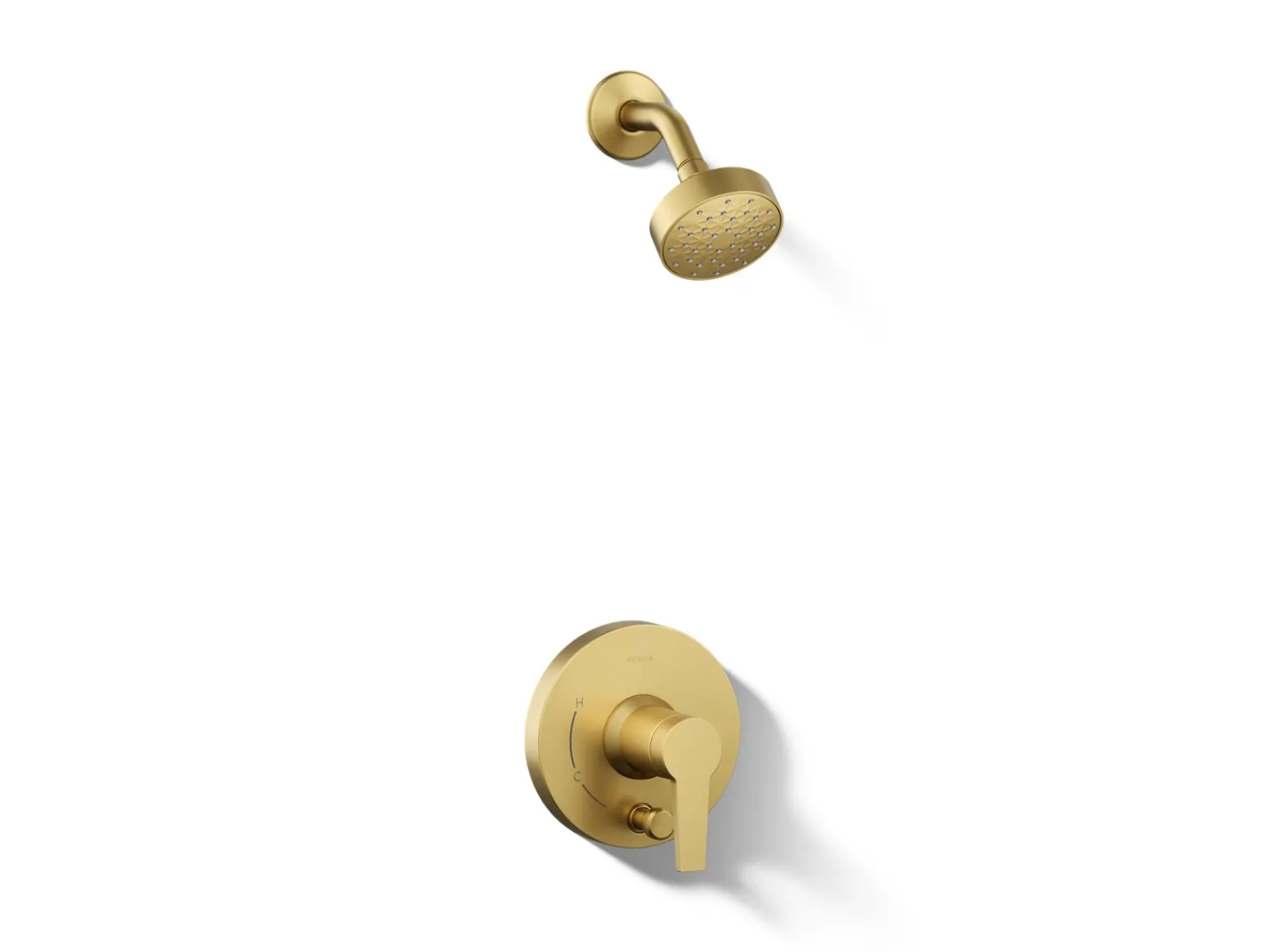 Rite-Temp® shower trim kit with push-button diverter, 2.5 gpm^Kohler