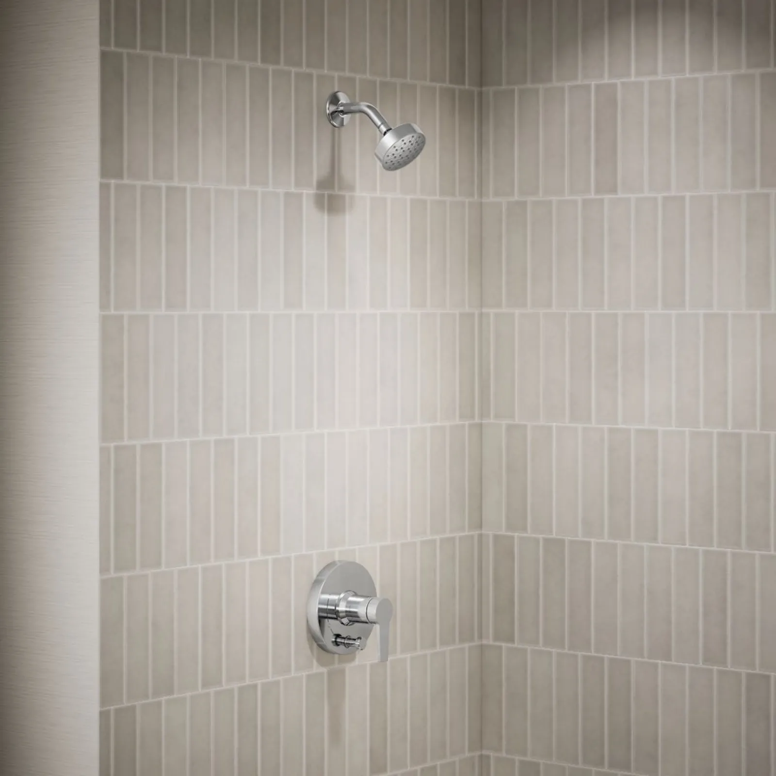Rite-Temp® shower trim kit with push-button diverter, 2.5 gpm^Kohler
