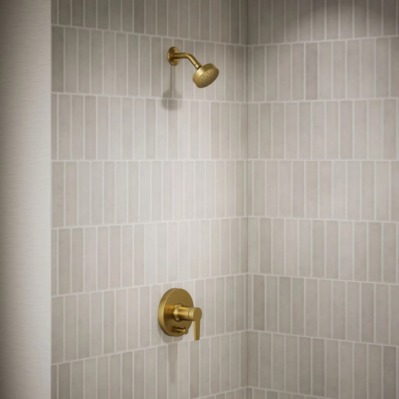 Rite-Temp® shower trim kit with push-button diverter, 2.5 gpm^Kohler