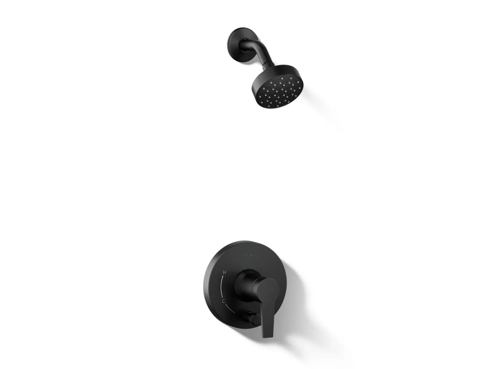 Rite-Temp® shower trim kit with push-button diverter, 2.5 gpm^Kohler