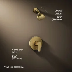 Rite-Temp® shower trim kit with push-button diverter, 2.5 gpm^Kohler