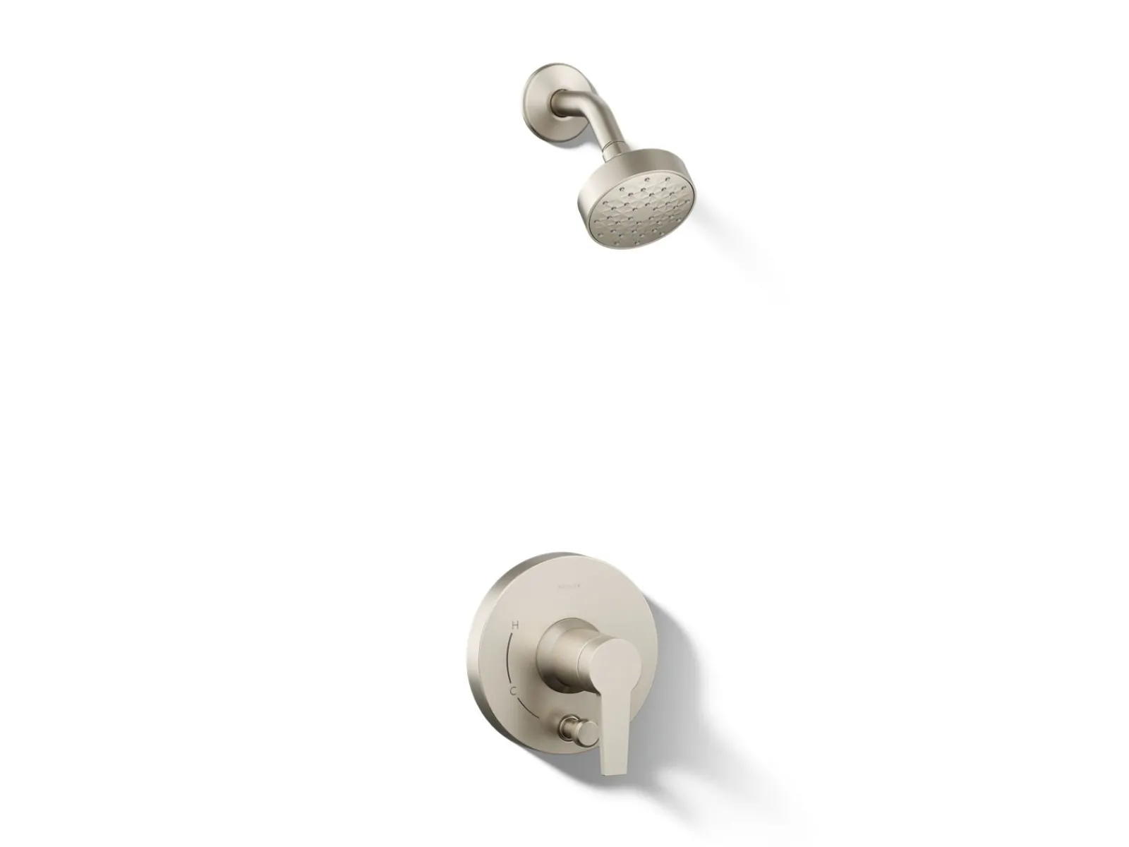 Rite-Temp® shower trim kit with push-button diverter, 2.5 gpm^Kohler