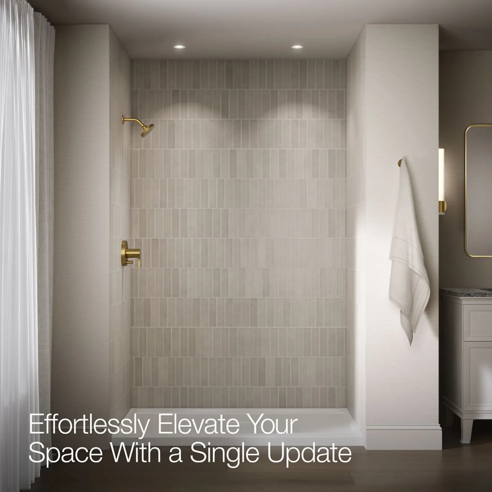 Rite-Temp® shower trim kit with push-button diverter, 1.5 gpm^Kohler Discount