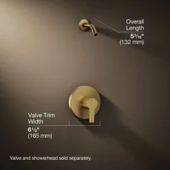 Rite-Temp® shower trim kit, without showerhead^Kohler Online