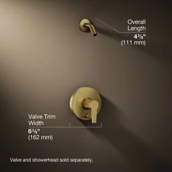 Rite-Temp® shower trim kit with push-button diverter, less showerhead^Kohler Online