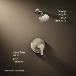 Rite-Temp® shower trim kit with push-button diverter, 2.5 gpm^Kohler New