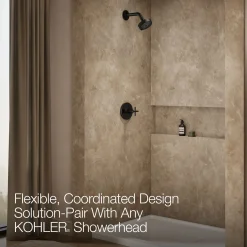 Rite-Temp® shower trim kit with cross handle, without showerhead^Kohler Hot