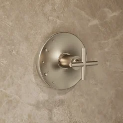 Rite-Temp® shower trim kit with cross handle, without showerhead^Kohler Hot