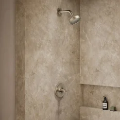 Rite-Temp® shower trim kit with cross handle, without showerhead^Kohler Hot