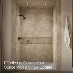 Rite-Temp® shower trim kit with cross handle, without showerhead^Kohler Hot