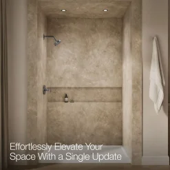 Rite-Temp® shower trim kit with cross handle, without showerhead^Kohler Hot