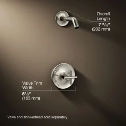 Rite-Temp® shower trim kit with cross handle, without showerhead^Kohler Hot