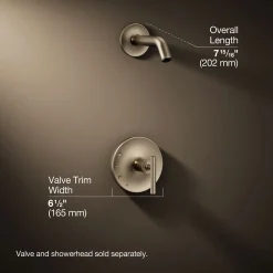 Rite-Temp® shower trim kit with lever handle, without showerhead^Kohler Outlet