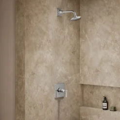 Rite-Temp® shower trim kit with lever handle, without showerhead^Kohler Hot