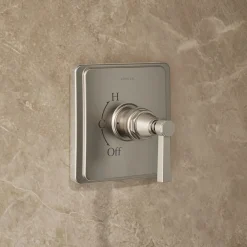 Rite-Temp® shower trim kit with lever handle, without showerhead^Kohler Hot