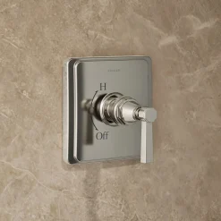 Rite-Temp® shower trim kit with lever handle, without showerhead^Kohler Hot