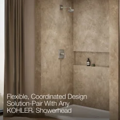 Rite-Temp® shower trim kit with lever handle, without showerhead^Kohler Hot