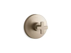 Rite-Temp® valve trim with cross handle^Kohler Hot