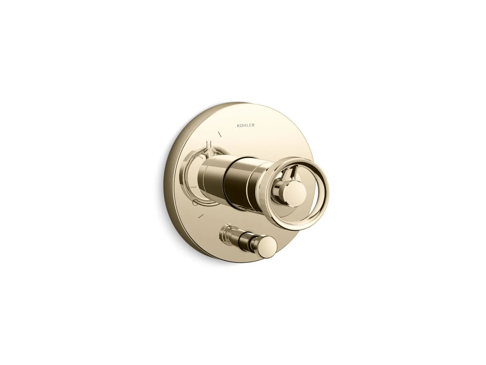 Rite-Temp® valve trim with Industrial handle and diverter^Kohler Outlet