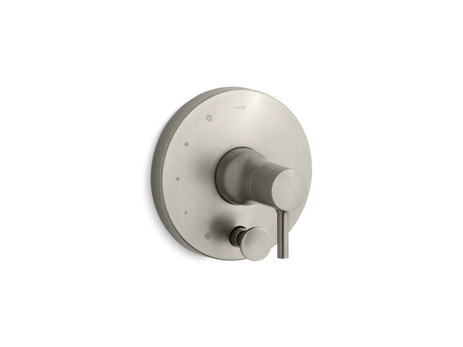 Rite-Temp® valve trim with push-button diverter^Kohler Hot