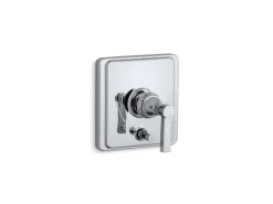 Rite-Temp® valve trim with push-button diverter and lever handle^Kohler Online