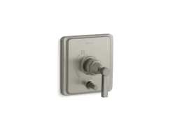 Rite-Temp® valve trim with push-button diverter and lever handle^Kohler Online