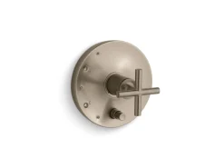 Rite-Temp® valve trim with push-button diverter and cross handle^Kohler Clearance