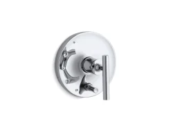 Rite-Temp® valve trim with push-button diverter and lever handle^Kohler Hot