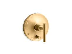 Rite-Temp® valve trim with push-button diverter and lever handle^Kohler Hot