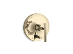 Rite-Temp® valve trim with push-button diverter and lever handle^Kohler Hot