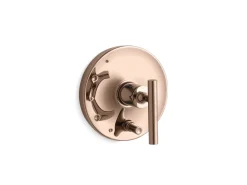 Rite-Temp® valve trim with push-button diverter and lever handle^Kohler Hot