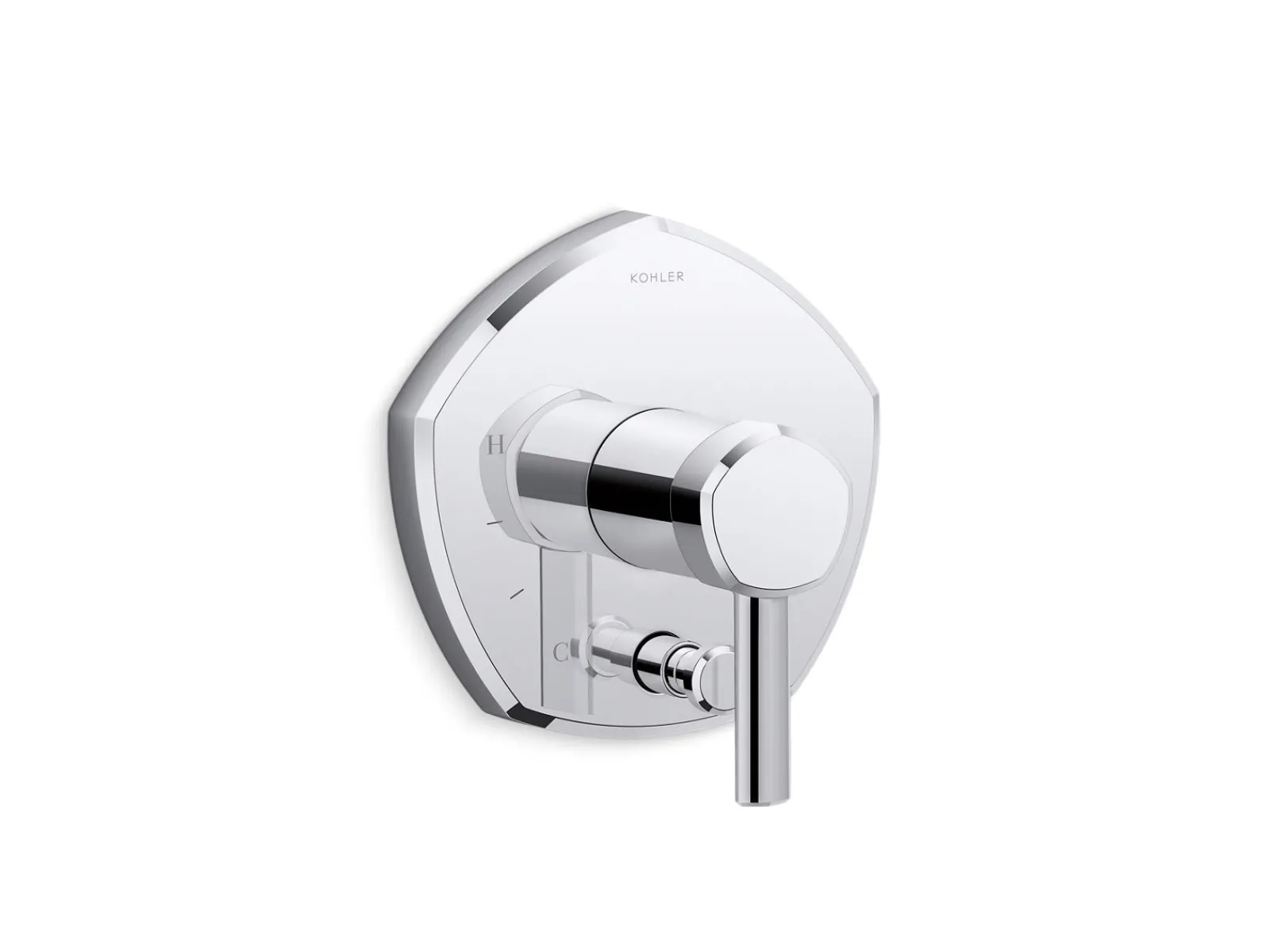 Rite-Temp® valve trim with push-button diverter and lever handle^Kohler Sale