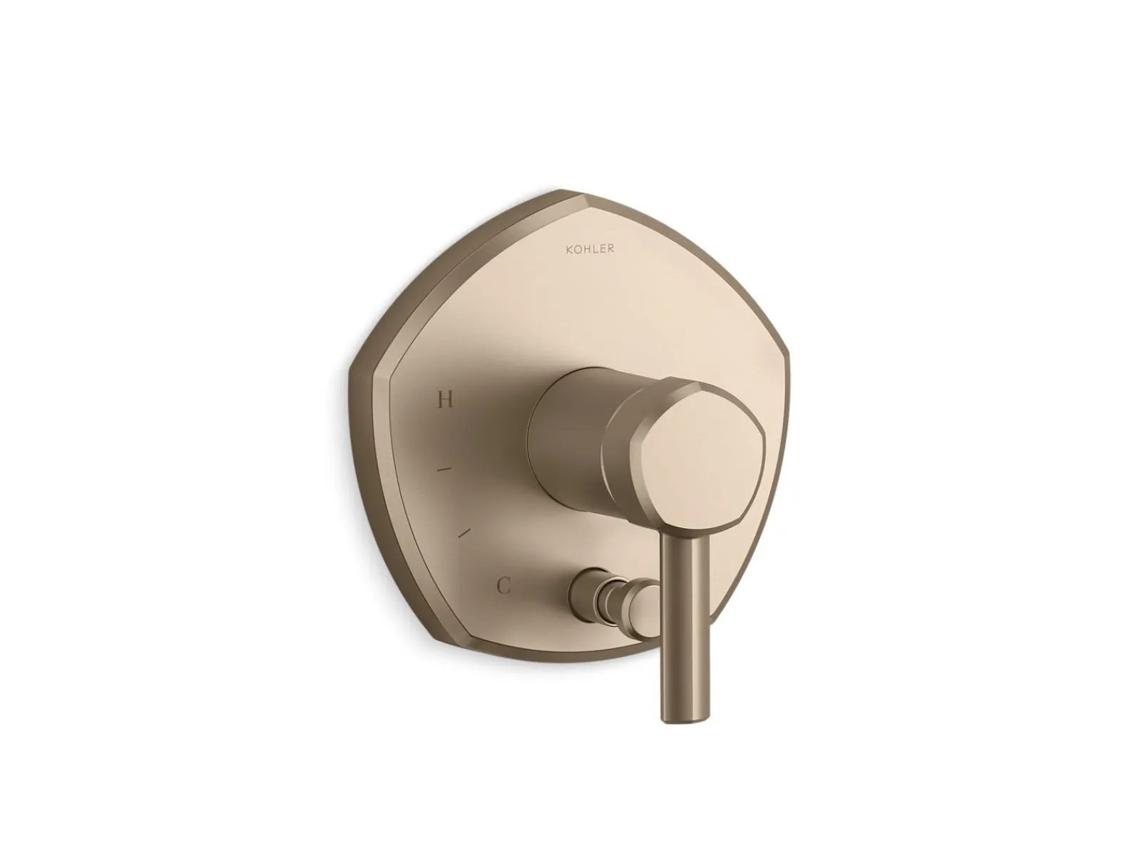 Rite-Temp® valve trim with push-button diverter and lever handle^Kohler Sale